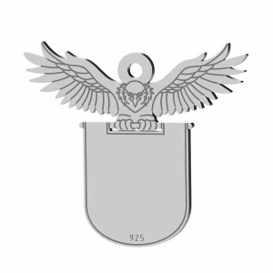 Eagle pendant, 925 sterling silver, 18.1 mm