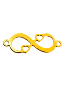 eslabón de oro de 14 quilates au585 infinity