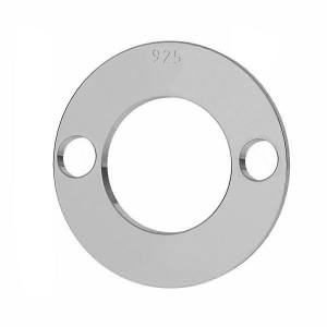 Eslabón de plata de ley 925 de 12 mm