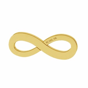 Infinito 14K oro - AU585 18k chapado en oro