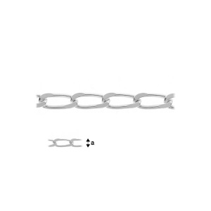 Lanț la rolă argint 925, 2,7 mm, 50 cm, 0,5 m