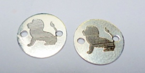 Leo zodiac coin, 925 sterling silver, 10 mm - Img 2