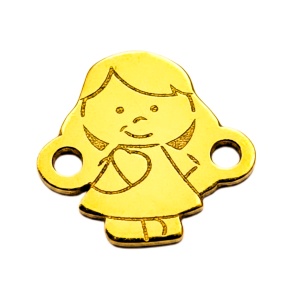 link fata aur 14k au585 placat cu aur de 18k