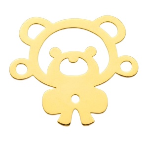 link ursulet aur 14k placat cu aur de 18k - Img 2