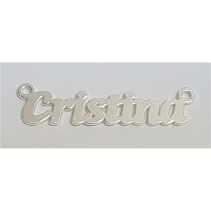 Name plate Cristina, 925 sterling silver - Img 2