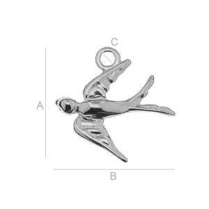 Pendant, 925 sterling silver, 15.4 x 15 mm - Img 2