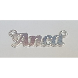Plăcuță nume Anca argint 925 - Img 2