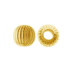 plata de ley 925 bañada en oro bola 3 mm