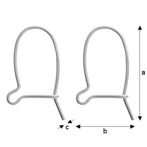 retorcido,ag. 925 18,5 mm cod ag005 - Img 1