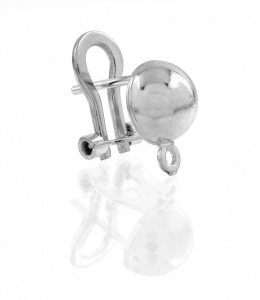 Tortita omega clips 8mm plata 925