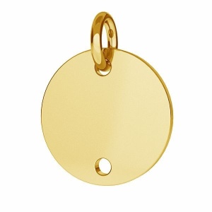 12 mm de plata 925 chapada en oro
