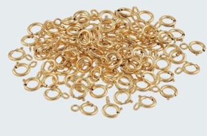 18k gold-plated 14k gold clasp 4.5 mm, maximum opening 0.8 mm - Img 2