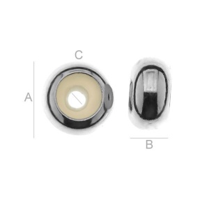 Accesoriu închidere argint 925, 6,6 mm - Img 4