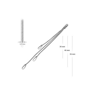 accesoriu pentru cercei - lant 1 buc argint 925 - Img 1