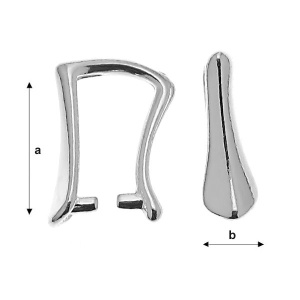 Asa para colgante plata de ley 925, 9,5 x 3,1 mm