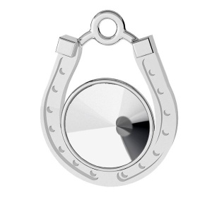 Charm argint 925 potcoava pentru swarovski 1122 8 mm - Img 1
