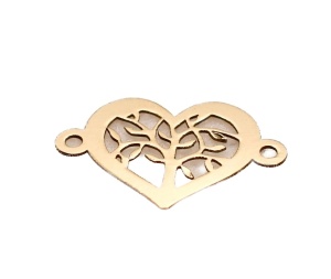 Corazón de oro de 14 quilates