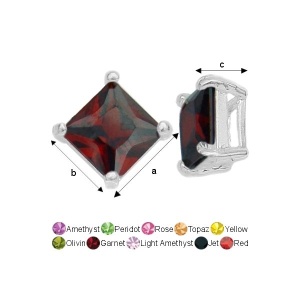 Finding with yellow zircon, 925 sterling silver, 7.65 mm - Img 3