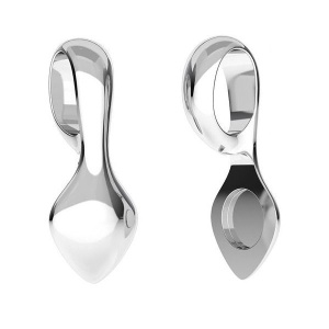 Fornitura colgante plata 925, 15 x 6 mm