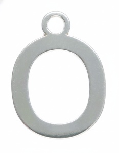 Letra , colgante plata 925