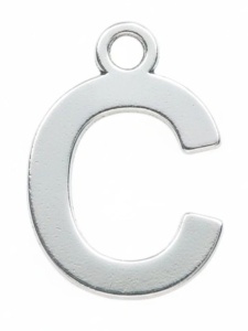 Letra , colgante plata 925 - Img 2