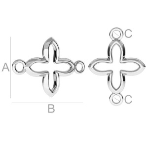Link argint 925, 19 x 14 mm