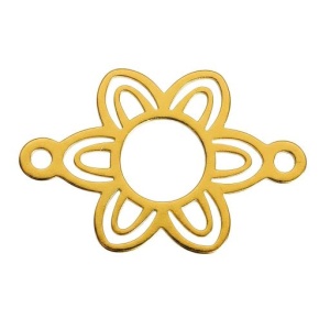 link floare aur 14k placat cu aur de 18k