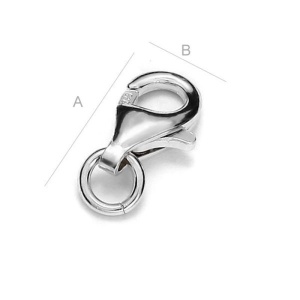 Lobster argint 925 cu za 12.5 mm x 6.5 mm - Img 2