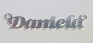 Name plate Daniela, 925 sterling silver