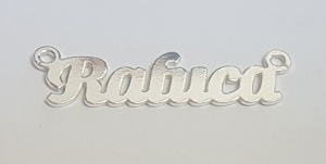 Name plate Raluca, 925 sterling silver