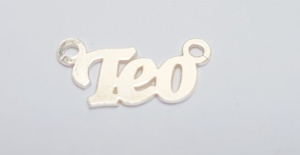 Name plate Teo, 925 sterling silver, 22 x 7 mm
