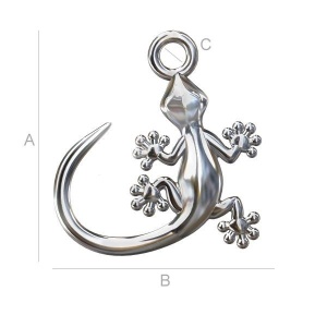 Pendant, 925 sterling silver, 14.6 x 13.3 mm - Img 1