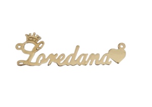 Tableta de plata 925 bañada en oro loredana