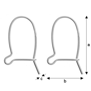 twisted,ag. 925 18,5 mm cod ag005 - Img 2