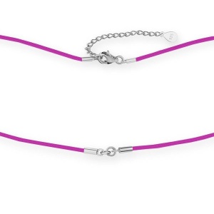 base de collar con elementos de plata de ley 925 para eslabón 41 + 3,8 cm  - Img 1