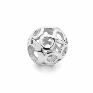 Bola de 10,5 mm de plata 925 rodiada