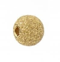 Bola de polvo de estrellas de 3 mm bañada en oro plateado