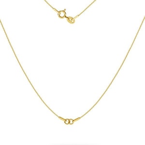 Cadena de oro de 14 quilates chapada en oro de 24 quilates s-chain 41 cm (20+20+1) - Img 2