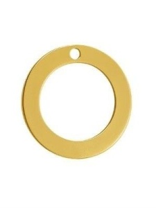 cerculet aur 585 14k 10 mm o gaura placat cu aur de 18k