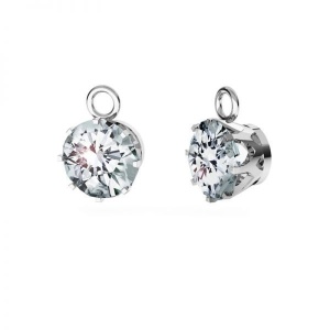colgante de plata de ley con circonita 9mm