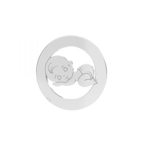 Colgante Niño dormido, plata de ley AG 925