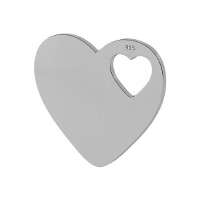 corazón de plata 925