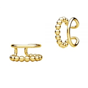 ear cuff de plata de ley 925 bañado en oro
