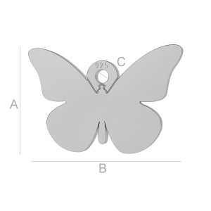 fluture argint 925