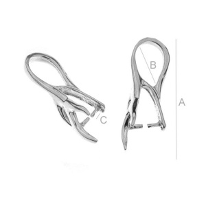 Fornitura colgante plata de ley 925, 19 x 6 mm - Img 3