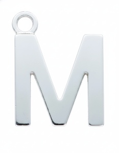 Letra , colgante plata 925