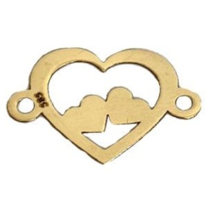 Link inima aur 14k placat cu aur de 18k  - Img 2