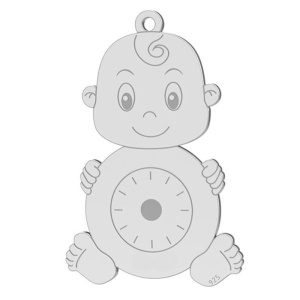 Little boy pendant, 925 sterling silver, 27.1 mm - Img 3