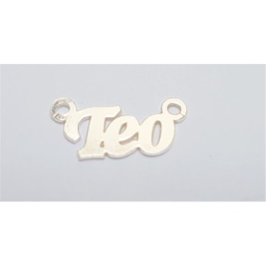 Name plate Teo, 925 sterling silver, 22 x 7 mm - Img 2