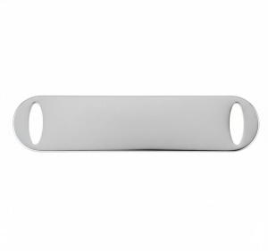 Placa de plata 925 grabada 24 x 6 mm  - Img 2